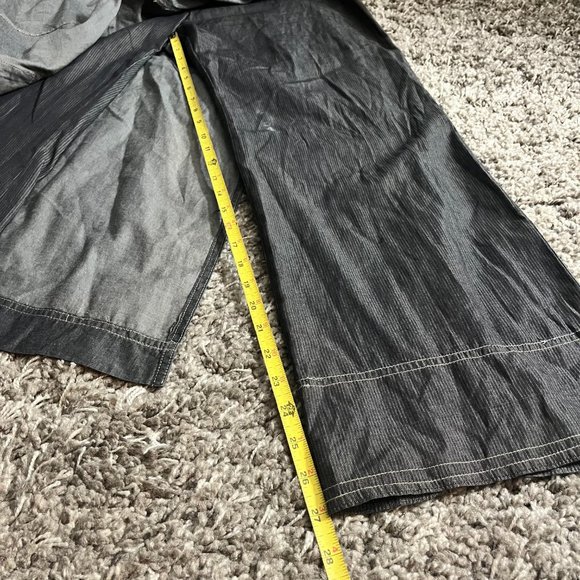 Vintage Cop Copine Grey Denim Layered Wrap Skirt Pants Sz 42 - Picture 7 of 8